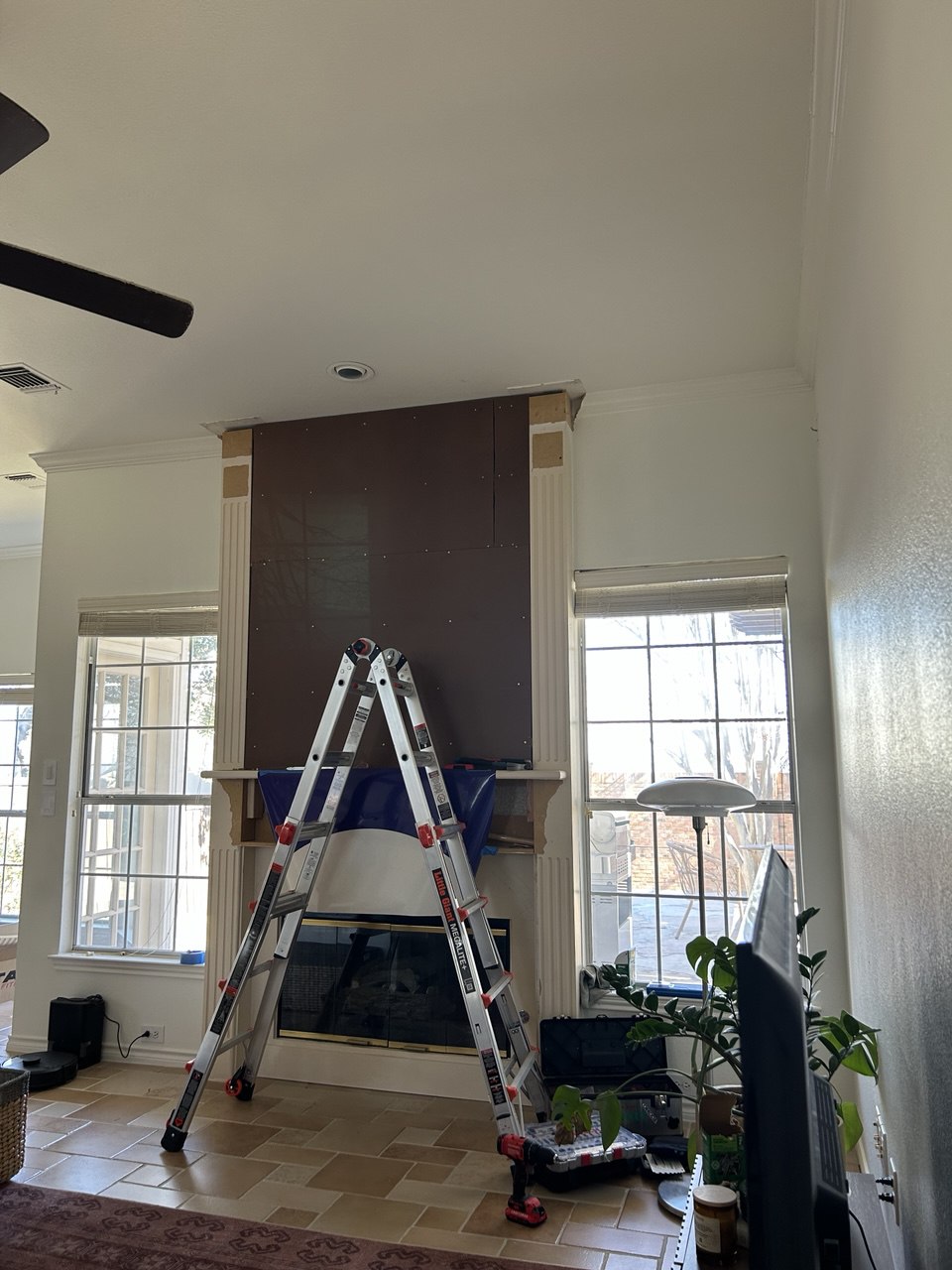 Fireplace build — step 4